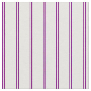 Tela Patrón rayado/lineal de color morado y blanco