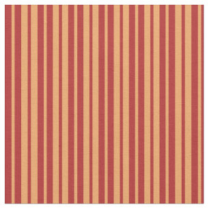 Tela Patrón rayado/lineal de color rojo y marrón