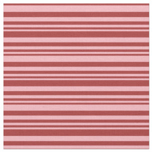 Tela Patrón rayado/lineal rosa claro y marrón