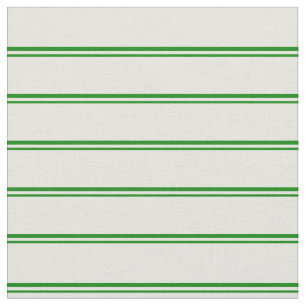 Tela Patrón rayado/lineal verde y beige