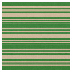 Tela Patrón rayado/lino de color verde oscuro