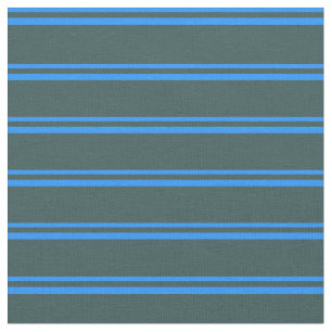 Tela Patrón rayado/lino gris de pizarra azul y oscuro