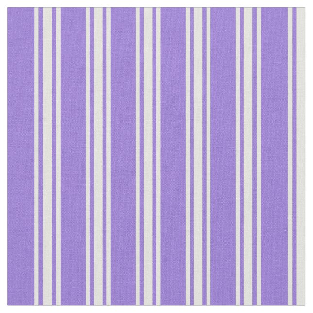 Tela Patrón rayado/lino morado y amarillo claro (De cerca)
