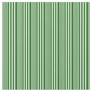 Tela Patrón rayado/lino verde blanco y oscuro