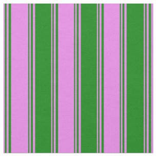 Tela Patrón rayado/lino violeta y verde