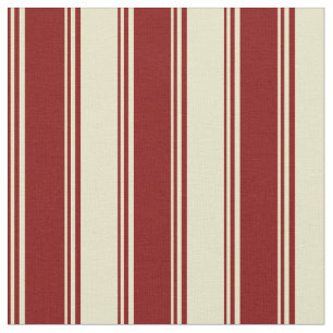Tela Patrón rayado Maroon & Pale Goldenrod