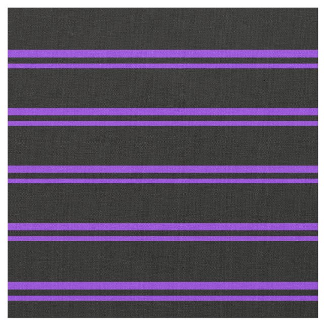 Tela Patrón rayado morado y negro (De cerca)