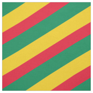 Tela Patrón rayado rojo, verde y amarillo