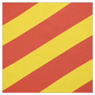 Tela Patrón rayado rojo y amarillo