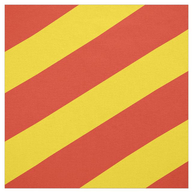 Tela Patrón rayado rojo y amarillo (Retal)