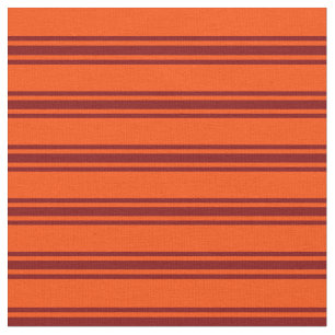 Tela Patrón rayado rojo y marrón
