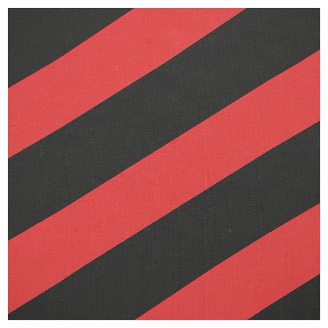 Tela Patrón rayado rojo y negro (Retal)