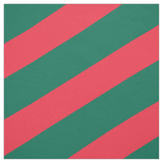 Tela Patrón rayado rojo y verde