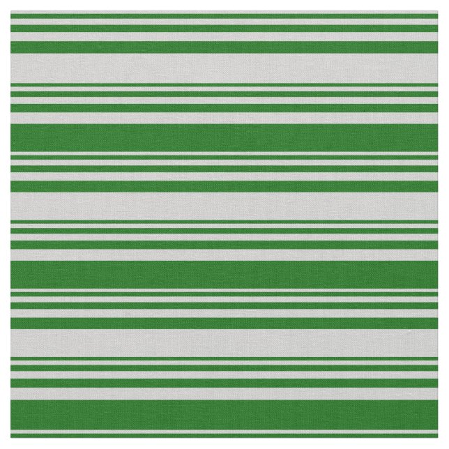 Tela Patrón rayado verde claro y oscuro (De cerca)