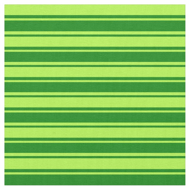Tela Patrón rayado verde claro y verde (De cerca)