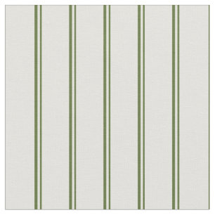 Tela Patrón rayado verde oliva oscuro y amarillo claro