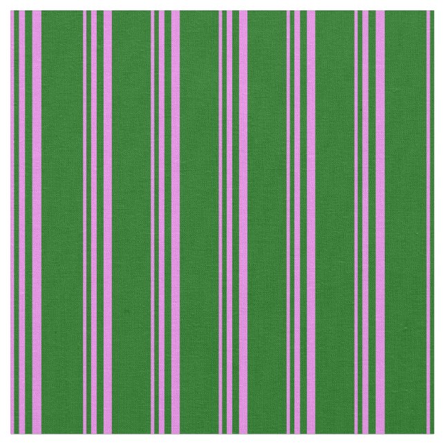 Tela Patrón rayado verde violeta y oscuro (De cerca)