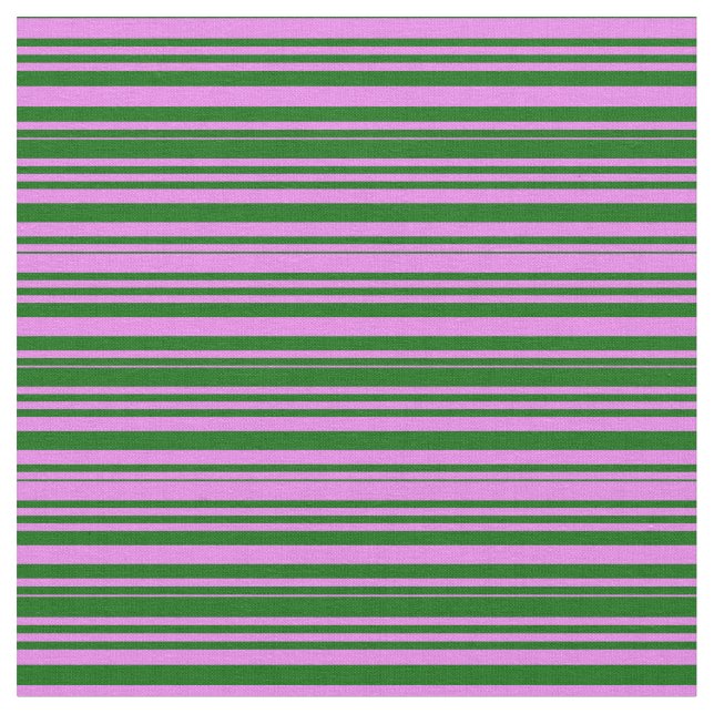 Tela Patrón rayado verde violeta y oscuro (De cerca)