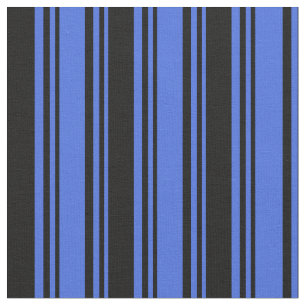 Tela Patrón real de franjas azul y negro