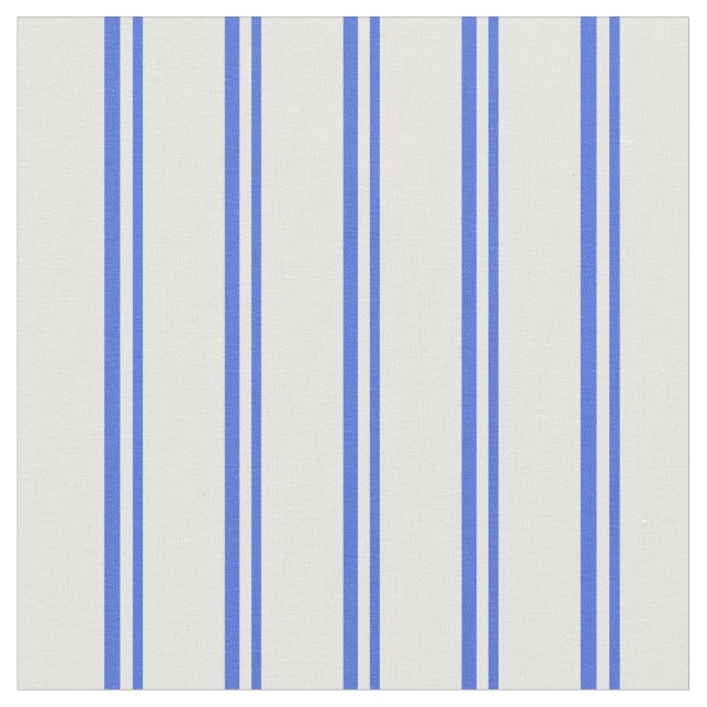 Tela Patrón real de líneas y rayas azules y blancas (De cerca)