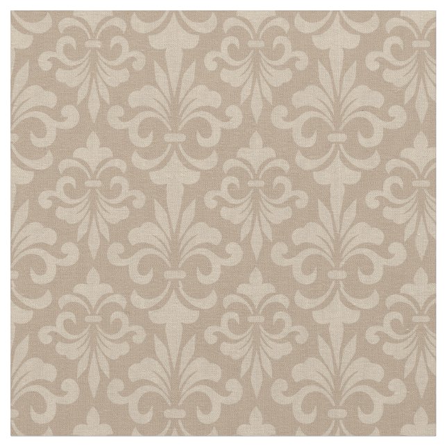 Tela Patrón Real Elegante Francés Fleur de Lis (De cerca)