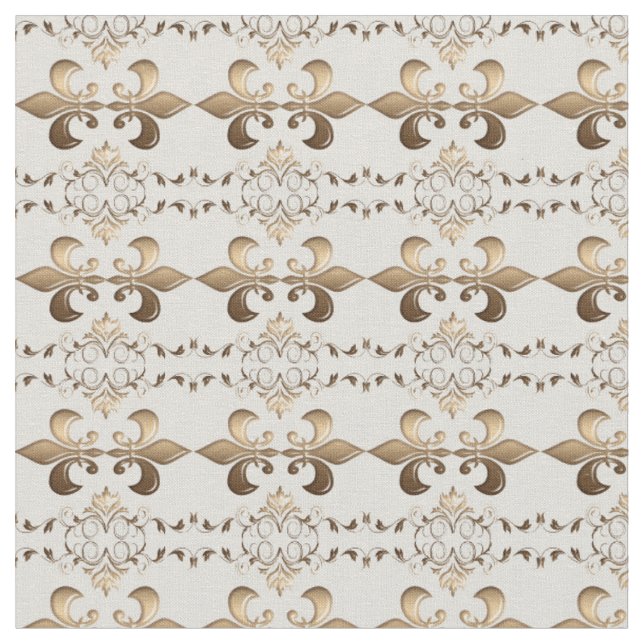 Tela Patrón real, Fleur de Lis (De cerca)
