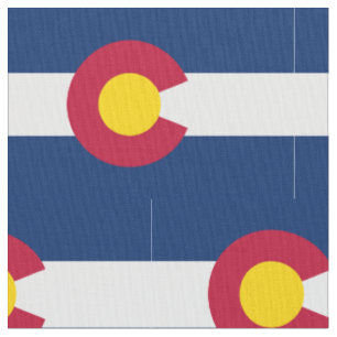 Tela Patrón repetitivo de la bandera del estado de Colo