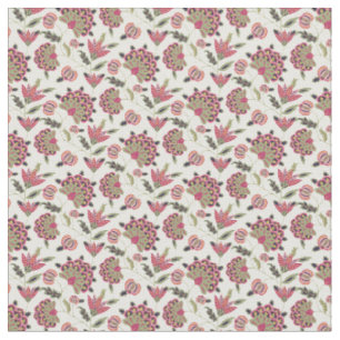 Tela Patrón Retro Botánico Damask Boho