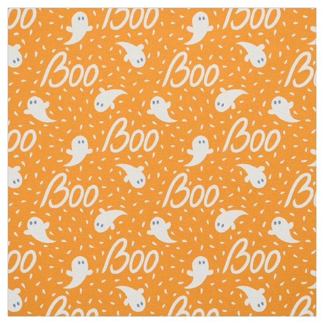 Tela Patrón retro de Halloween en estilo de dibujos ani (Retal)