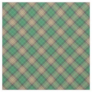 Tela Patrón retro de tartán plaid verde y gris escocés