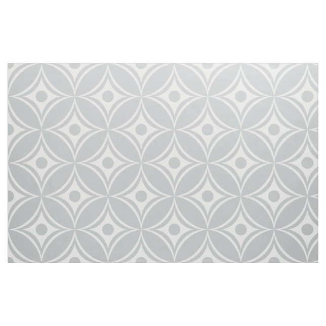 Tela Patrón Retro Geométrico Sin Marea Blanco Y Gris ("Cuarto gordo" (fat quarter))