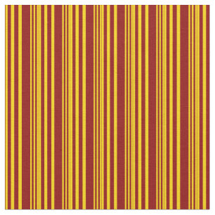 Tela Patrón rojo amarillo y oscuro rayado/lino