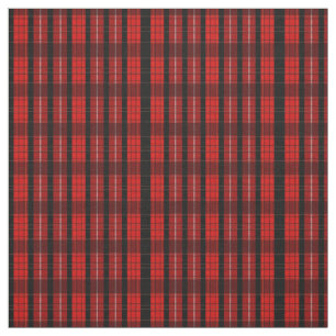 Tela Patrón rojo de plaquetas verdadero