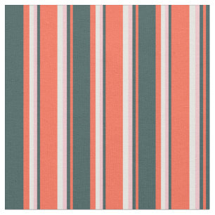 Tela Patrón rojo, gris pizarra oscuro, rosa y blanco