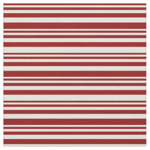 Tela Patrón rojo oscuro y beige rayado/lineal