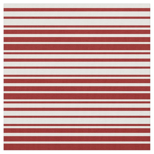 Tela Patrón rojo oscuro y blanco (De cerca)