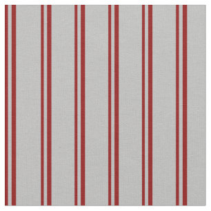 Tela Patrón rojo oscuro y gris
