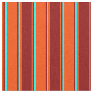 Tela Patrón rojo, rojo oscuro y en línea Aqua