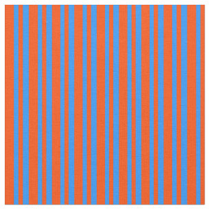 Tela Patrón rojo y azul