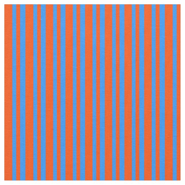 Tela Patrón rojo y azul (De cerca)