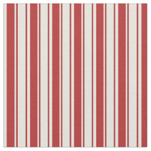 Tela Patrón rojo y beige