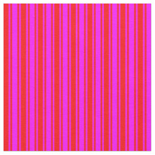 Tela Patrón rojo y fucsia de franjas