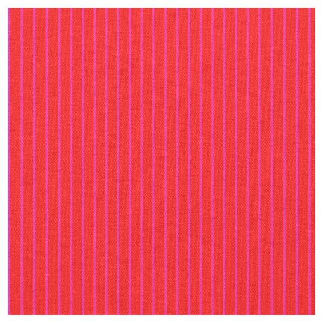 Tela Patrón rojo y rosa profundo de las franjas (De cerca)