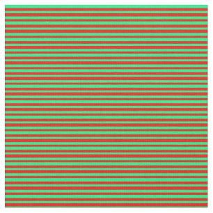 Tela Patrón rojo y verde de franjas