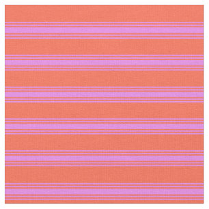 Tela Patrón rojo y violeta con líneas/rayas