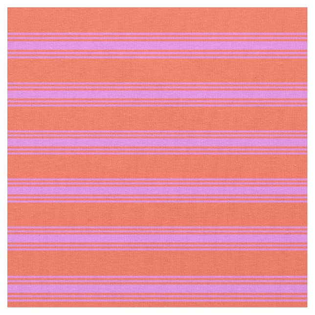Tela Patrón rojo y violeta con líneas/rayas (De cerca)