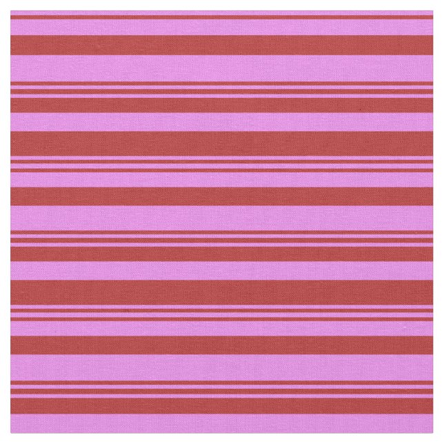 Tela Patrón rojo y violeta de franjas (De cerca)