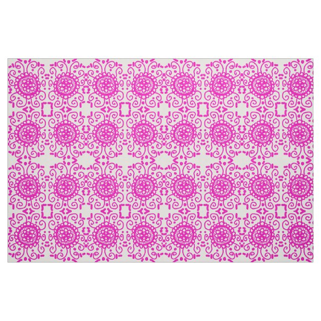 Tela patrón rosa ("Cuarto gordo" (fat quarter))