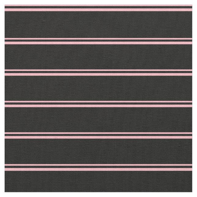 Tela Patrón rosa claro y color negro (De cerca)