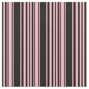 Tela Patrón rosa claro y negro